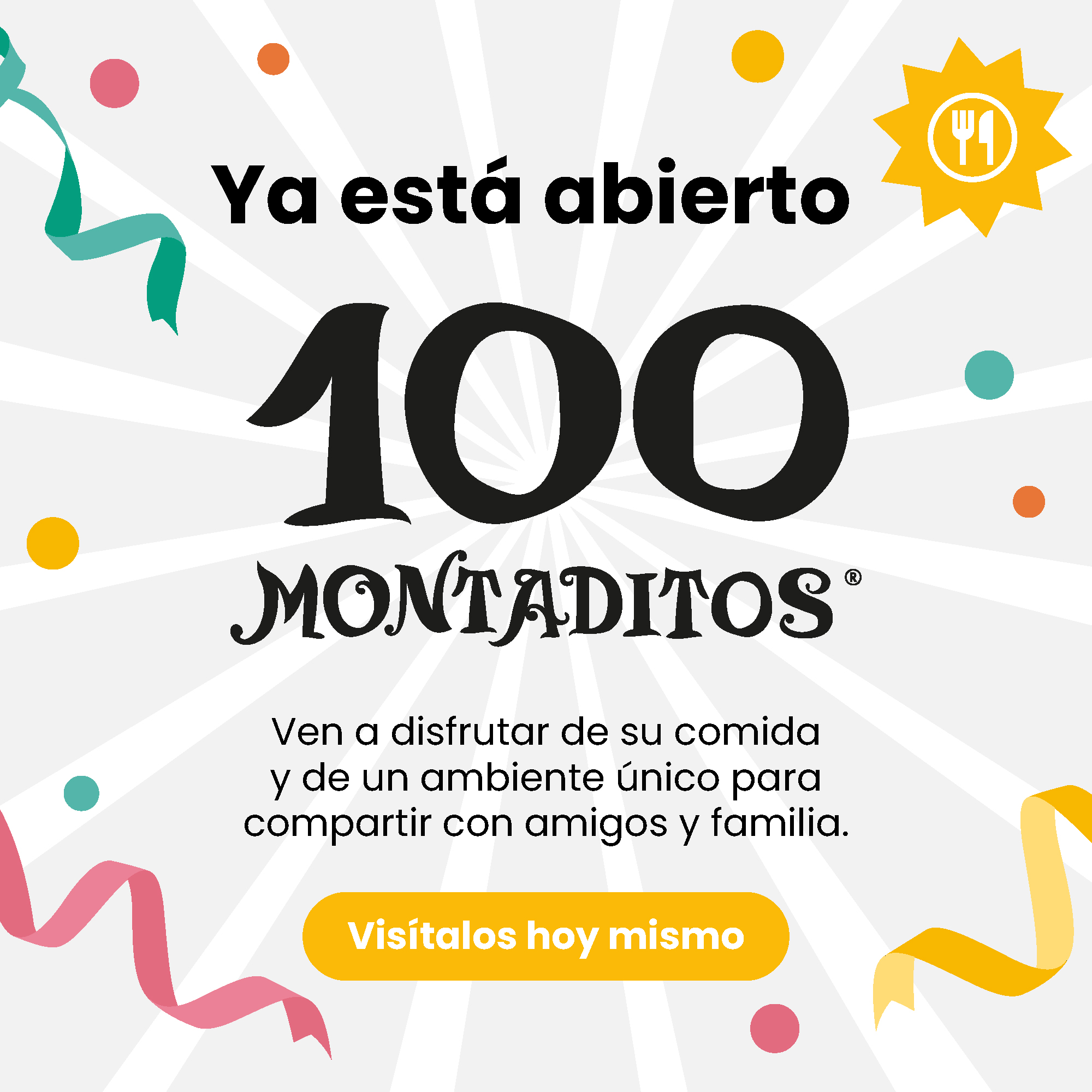 Fiesta de apertura de 100 Montaditos